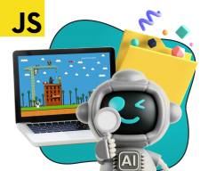 Язык программирования JavaScript + AI. Проектное обучение + геймификация + AI-помощники - КИБЕРшкола программирования для детей, компьютерные курсы для школьников, начинающих и подростков - KIBERone г. Звенигород