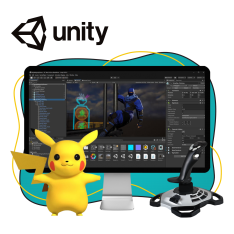 Мир игр на Unity 2D на популярном движке + AI-помощники - КИБЕРшкола программирования для детей, компьютерные курсы для школьников, начинающих и подростков - KIBERone г. Звенигород
